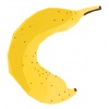 • Gommette Banane •les bananes comptent pas pour des prunes